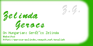 zelinda gerocs business card